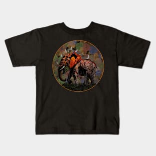 Magical Cosmic Earth Elephant Kids T-Shirt